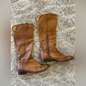 Frye Paige Cognac Tall Riding Boots